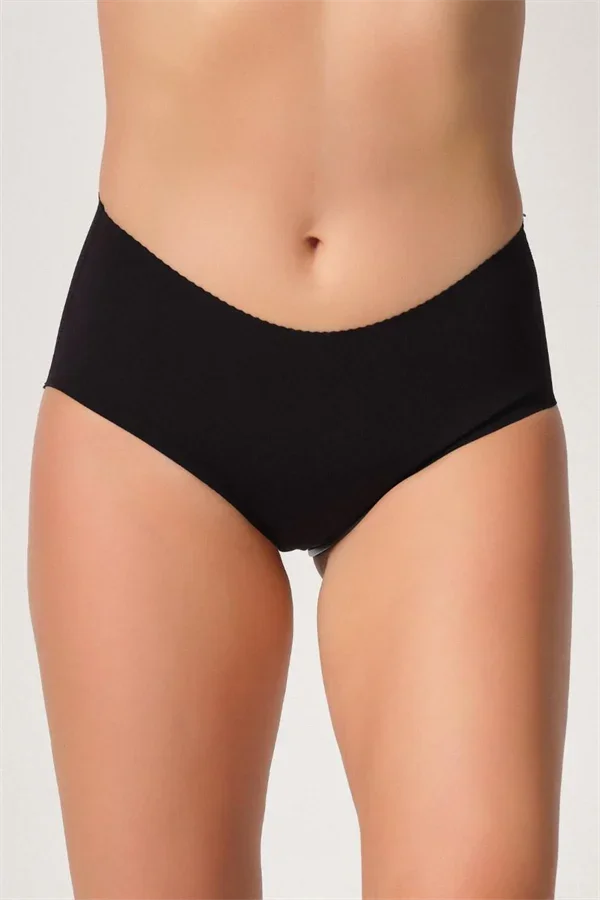 Siyah MI Emay 2702 Lazer Kesim Toparlayıcı Mama Slip Korse