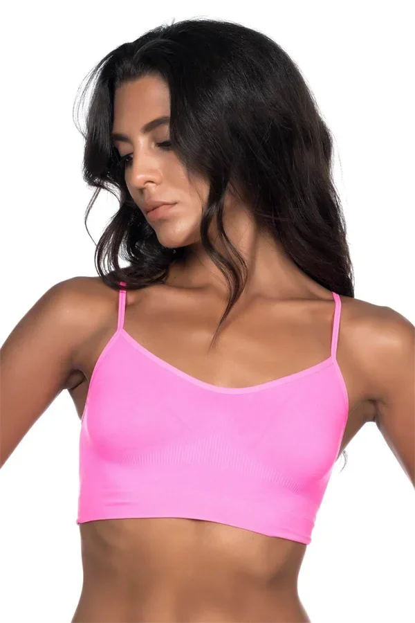 Neon Fuşya MI Emay 4003 Soft İp Askı Büstiyer