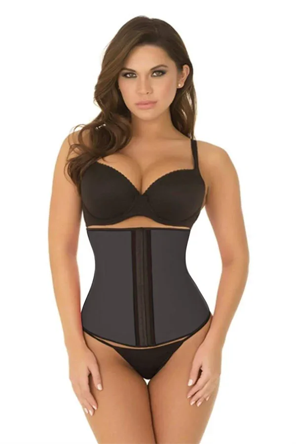 Gri MI 9161 Terletici Agraflı Bel Korse