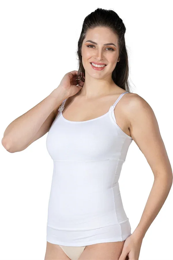 Beyaz MI Emay 1402 Modal Cotton Emzirme Atlet Korse