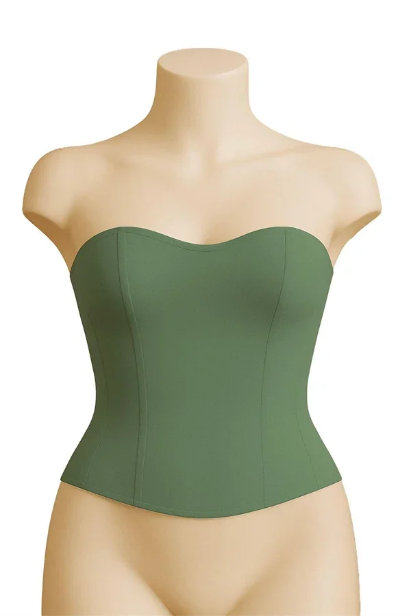 Yeşil MI Emay 9155 Terletici Korse Büstiyer