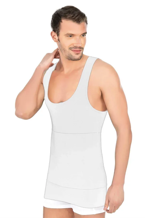 Beyaz MI Emay 1400 Modal Cotton Erkek Atlet Korse
