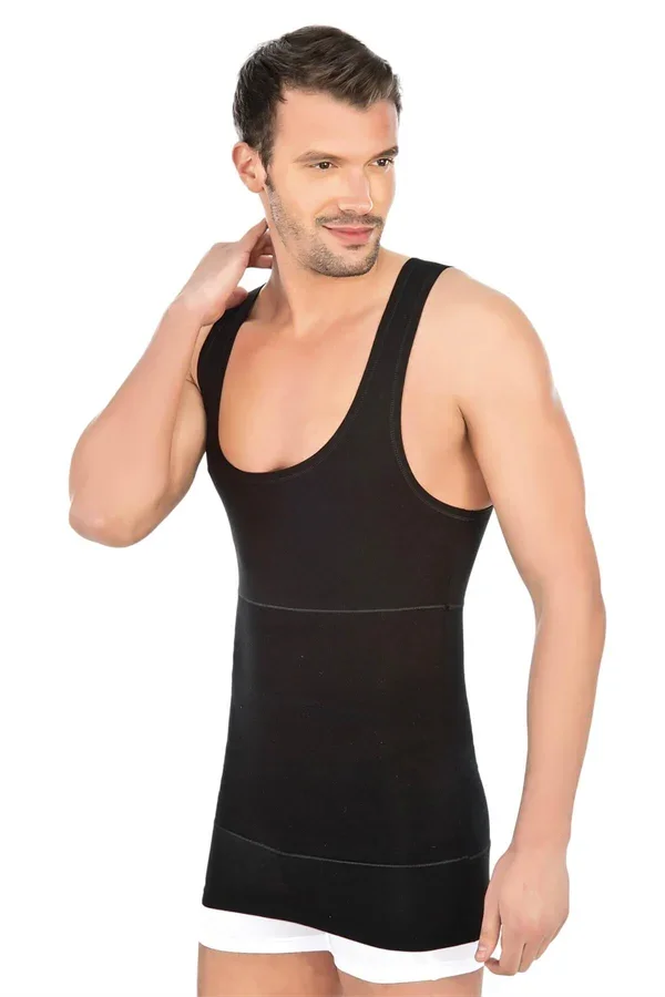 Siyah MI Emay 1400 Modal Cotton Erkek Atlet Korse